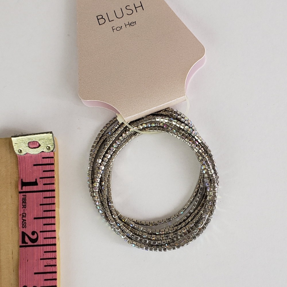 Silver Rhinstone Bracelets Set! - Picture 6 of 7